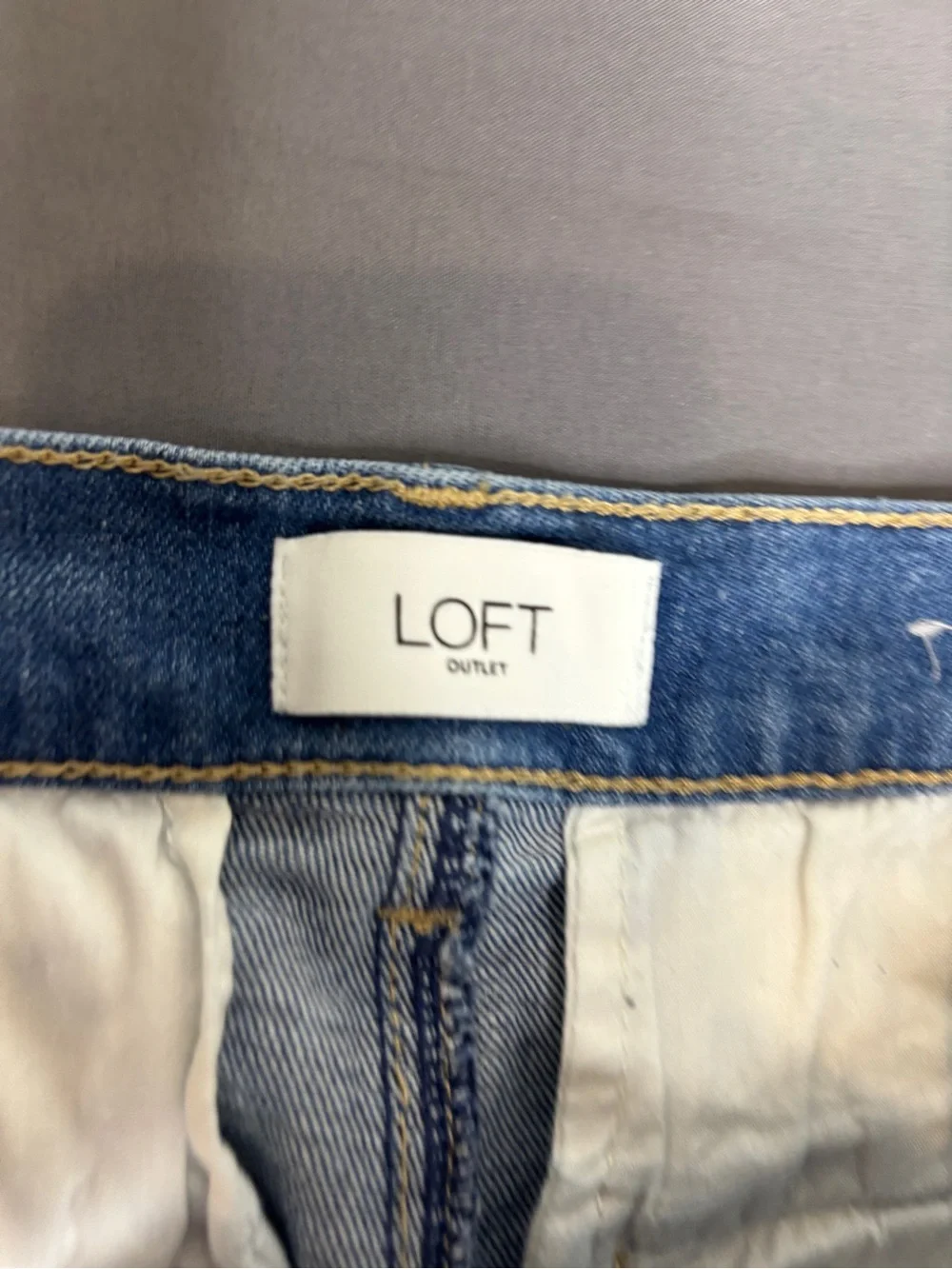 LOFT Palmer High Rise Wide Leg Jeans Women’s 10 Medium Wash Patch Pocket Stretch